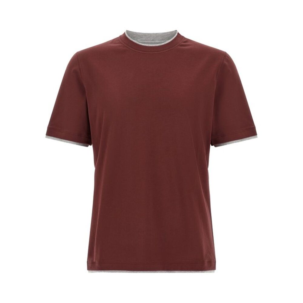 Brunello Cucinelli Men 'Faux-Layering' T-Shirt